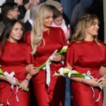 A irmã de Adam Peaty, Bethany, que foi o único membro da família autorizado a comparecer ao casamento, quebrou o silêncio sobre a rivalidade de sua família com os Ramsays (Bethany, no centro, é retratada no casamento com Megan e Tilly Ramsay)