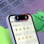 Vários telefones Google Pixel mostrados na frente e atrás, exibindo vários temas de cores e interfaces.