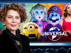 A mudança repentina de janelas da Universal mostra que os expositores estão fazendo suas vozes serem ouvidas | Análise Michael O'Leary fala no CinemaCon 2025. (Crédito: Jerod Harris/Getty Images)