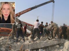 A podcaster esquerdista Jennifer Welch diz que o apoio militar dos republicanos é ‘performativo’ enquanto a guerra no Irã continua A podcaster Jennifer Welch (à esquerda) e outra mulher em uma videochamada.