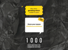 A pressão aumenta à medida que a Austrália atrasa a reforma do jogo em meio a crescentes preocupações com os danos aos jovens A pressão aumenta à medida que a Austrália atrasa a reforma do jogo em meio a preocupações crescentes com os danos aos jovens. Gráfico da campanha de reforma dos jogos de azar na Austrália mostrando 1.000 dias de atraso e apelo à ação #1000Reasons1000Days contra publicidade de jogos de azar direcionada a jovens