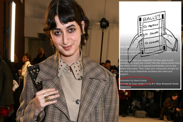 A primeira-dama de Nova York, Rama Duwaji, criou obras de A primeira-dama de Nova York, Rama Duwaji, criou obras de arte para a campanha anti-Israel do DSA