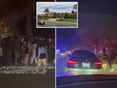 A raiva de San Diego traz um enxame de policiais depois que centenas de crianças inundam um bairro chique A raiva de San Diego traz um enxame de policiais depois que centenas de crianças inundam um bairro chique