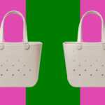 Sacola Simple Modern cinza claro com pequenos furos na superfície.