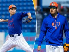A tão esperada estreia de Kodai Senga na temporada do Mets vem com grandes expectativas O arremessador do Mets, Kodai Senga, oferece treino de rebatidas ao vivo durante o treinamento de primavera no Clover Field, quinta-feira, 19 de fevereiro de 2026, em Port St.