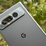 Google Pixel Dobre uma foto com algumas flores