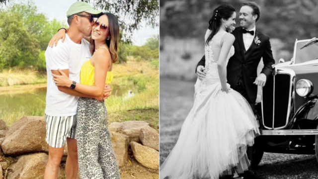 AB de Villiers comemora 13 anos de casamento com a esposa Danielle
