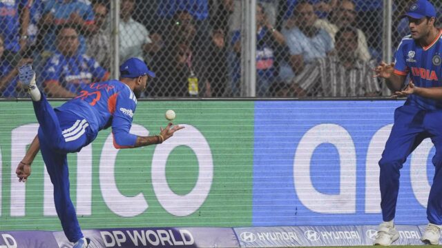 ASSISTIR: Axar Patel faz duas recepções brilhantes enquanto a Índia vence a Inglaterra para entrar na final da Copa do Mundo T20
