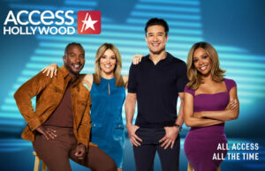 ‘Access Hollywood’, ‘Karamo’, ‘The Steve Wilkos Show’ cancelado quando a NBCUniversal desliga a distribuição inicial ACCESS HOLLYWOOD -- Pictured: "Access Hollywood" Key Art -- (Photo by: NBCUniversal Syndication Studios)