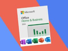 Adoramos esta oferta para equipes remotas: o Microsoft Office custa apenas US$ 90 Um homem ao telefone usando um laptop em um escritório.