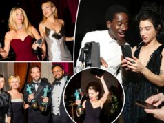 Afterparty do SAG Actor Awards 2026: veja as estrelas celebrando a noite toda Keri Russell participa da festa pós-Netflix do The Actor Awards