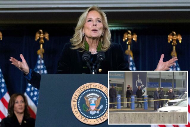 Um agente do Serviço Secreto atirou e se feriu na perna enquanto protegia a ex-primeira-dama Jill Biden no Aeroporto Internacional da Filadélfia na sexta-feira, de acordo com a agência e um relatório.