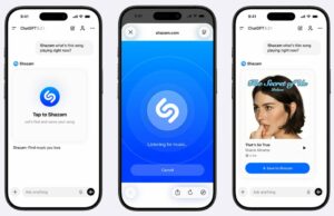 Agora você pode usar o Shazam diretamente do ChatGPT Agora você pode usar o Shazam diretamente do ChatGPT