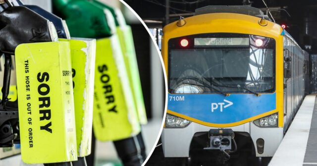 Agricultor pede aos passageiros que parem de dirigir para o Preços da gasolina mostrando posto de gasolina BP em Clovelly 16 de março de 2026 SMH Foto: STEVEN SIEWERT