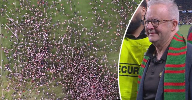 Albanese diz que o risco de multa 'vale a pena' participar da comemoração enquanto Alex Johnston faz história na NRL
