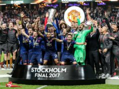 Alinhamento e banco dos vencedores da Liga Europa de 2017 do Man Utd Alinhamento e banco dos vencedores da Liga Europa de 2017 do Man Utd