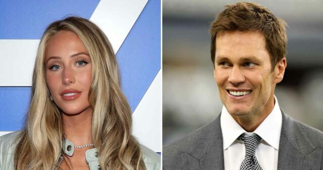Tom Brady envolve Alix Earles com o braço em vídeo imperdível da festa do Super Bowl 2026