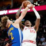 Análise instantânea do Warriors: Melton e Podziemski lideram na vitória corajosa na prorrogação sobre o Durant's Rockets