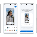 Quatro ilustrações mostrando o compartilhamento de localização do Android em mensagens de texto.