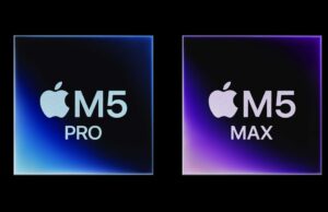 Apple explica por que os chips M5 têm três tipos de núcleo diferentes em nova entrevista Apple apregoa arquitetura Fusion para chips M5 Pro e M5 Max com ‘super núcleos’ | Gráfico promocional da Apple para os novos chips