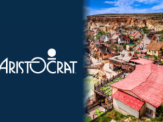 Aristocrat Interactive confirma fechamento do escritório em Malta, encerrando operações de marca branca Logotipo da Aristocrat Interactive ao lado da colorida vila e falésias de Malta, representando a saída da empresa iGaming do escritório de Malta e o fechamento das operações de marca branca