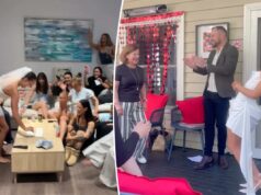 As damas de honra juram que a nova tendência em despedidas de solteira é ainda ‘melhor do que uma stripper’ As damas de honra juram que a nova tendência em despedidas de solteira é ainda 'melhor do que uma stripper'