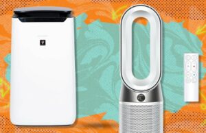 As melhores ofertas de purificadores de ar para comprar antes da Grande Promoção de Primavera da Amazon – economize em Dyson, Sharp e muito mais Purificador de ar Sharp Smart (FXJ80UW) para salas XL em um fundo branco