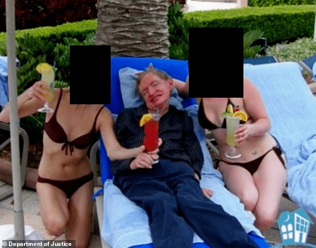 As mulheres de biquíni bebendo coquetéis naquela foto de Stephen As mulheres de biquíni que posaram com o professor Hawking nesta fotografia incluída nos arquivos de Epstein eram suas cuidadoras de longa data, a família Hawking havia dito anteriormente
