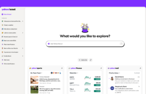 As novas ferramentas de pesquisa de IA do Yahoo suportam a web aberta, ao contrário de outras (tosse, Google, tosse) colagem mostrando a ferramenta myscout no yahoo scout
