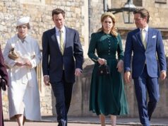 As princesas Beatrice e Eugenie não comparecerão ao tradicional serviço religioso do domingo de Páscoa da família real Princesas Eugenie (à esquerda) e Beatrice (à direita) com seus maridos no serviço religioso da família real no domingo de Páscoa em 2025
