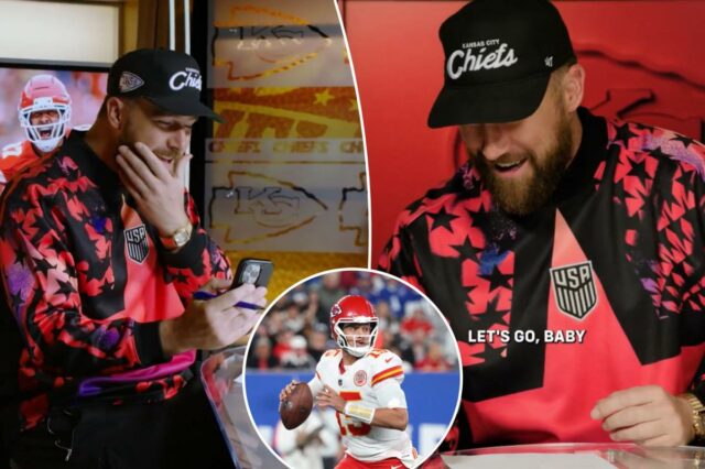 As surpresas de Patrick Mahomes animaram Travis Kelce quando o tight end assina contrato com os Chiefs: 'Lar doce lar'
