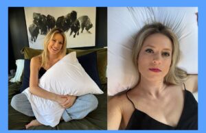 As virais Beckham Hotel Pillows de US $ 60 venceram os concorrentes de luxo que experimentei Duas almofadas queen-size listradas brancas da Beckham Hotel Collection.