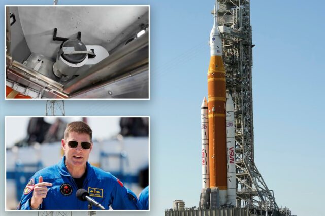 Astronautas entusiasmados por passar um tempo sozinhos no banheiro espacial Astronautas entusiasmados por passar um tempo sozinhos no banheiro espacial antes da viagem de Artemis II ao redor da lua