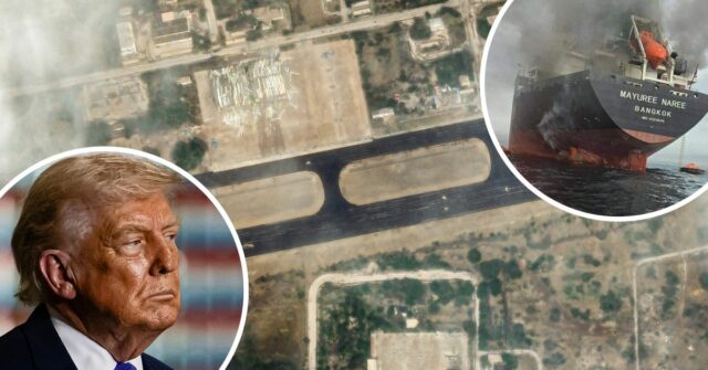 Petroleiros e navios de carga se alinham no Estreito de Ormuz visto de Mina Al Fajer, Emirados Árabes Unidos, quarta-feira, 11 de março de 2026. (AP Photo/Altaf Qadri)