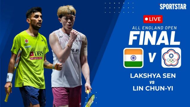 Atualizações ao vivo de Lakshya Sen x Lin Chun-yi, All England Open: atualizações da partida final, pontuação
