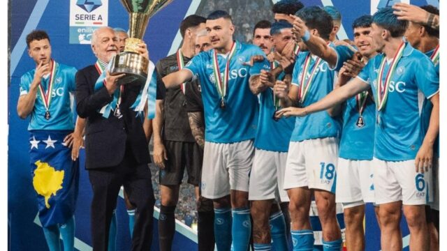 Aurelio De Laurentiis fará uma reverência ao Napoli Soccer Doc nos EUA, com a presença da prefeita de Los Angeles, Karen Bass
