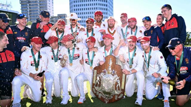 Austrália do Sul vence Sheffield Shields consecutivos pela primeira vez Austrália do Sul vence Sheffield Shields consecutivos pela primeira vez
