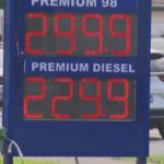 Gasolina vendida por 299,9 centavos o litro em 6 de março de 2026.