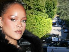 Autoridades identificam mulher suspeita de atirar na casa de Rihanna rihanna casa getty 1