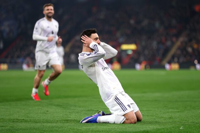 Avaliações da temporada do Man Utd até agora, o imparável Fernandes tem 9/10, mas 8,5/10 estrelas é a maior surpresa
