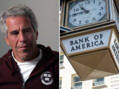 Bank of America pagará US$ 72,5 milhões para resolver processo de Epstein Jeffrey Epstein com um moletom marrom da Universidade de Harvard.
