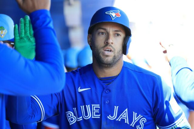 Byron Buxton #25 do Minnesota Twins comemora depois de acertar um home run solo no quarto turno contra a Liga Nacional durante o 92º jogo All-Star da MLB apresentado pela Mastercard no Dodger Stadium em 19 de julho de 2022 em Los Angeles, Califórnia.
