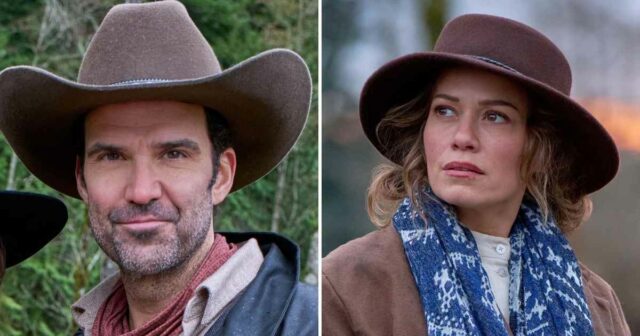 A estrela de Hallmark Hope Valley, Benjamin Ayres, provoca romance de queima lenta com Bethany Joy Lenz