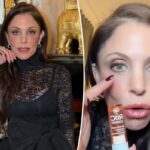 ROC Multi Correxion Revive + Glow Eye Balm em bastão com vitamina C, um tubo transparente do mesmo bálsamo e um pacote de amostra de creme de olhos suavizante ROC Retinol Correxion Line.