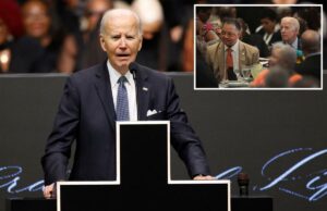 Biden diz ‘Eu sou muito mais inteligente do que a maioria de vocês’ para comparecer ao funeral de Jesse Jackson Rev. Jesse Jackson e Joe Biden na Convenção Internacional Anual da Rainbow PUSH Coalition.