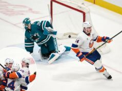 Bo Horvat vence Islanders sobre Sharks no OT para uma vitória crucial em uma disputada disputa de playoffs Bo Horvat vence Islanders sobre Sharks no OT para uma vitória crucial em uma disputada disputa de playoffs