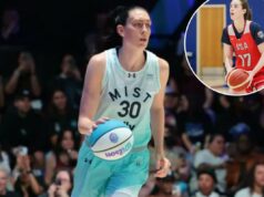 Breanna Stewart ’50/50′ sobre se a temporada da WNBA começará sem demora à medida que o prazo se aproxima Breanna Stewart dribla uma bola de basquete em um estádio.