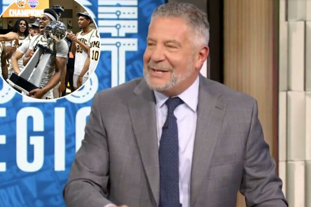 Bruce Pearl na transmissão do Domingo de Seleção.