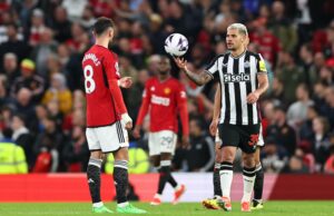 Bruno Guimarães uma vez ‘provocou’ Bruno Fernandes com uma mensagem de quatro palavras, em breve eles poderão ser companheiros de equipe do Man Utd Bruno Guimarães uma vez 'provocou' Bruno Fernandes com uma mensagem de quatro palavras, em breve eles poderão ser companheiros de equipe do Man Utd