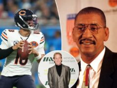 Caleb Williams questiona Skip Bayless sobre as críticas ao registro da marca ‘Homem de Gelo’: ‘Tolo da minha parte!’ Caleb Williams questiona Skip Bayless sobre as críticas ao registro da marca 'Homem de Gelo': 'Tolo da minha parte!'